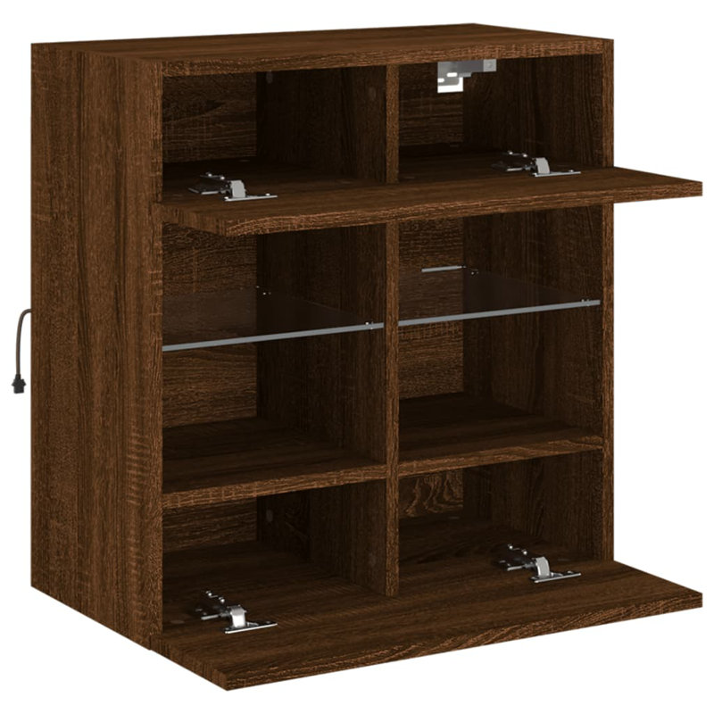 Calita Unfinished TV Stand for TVs up to 28", Brown Oak