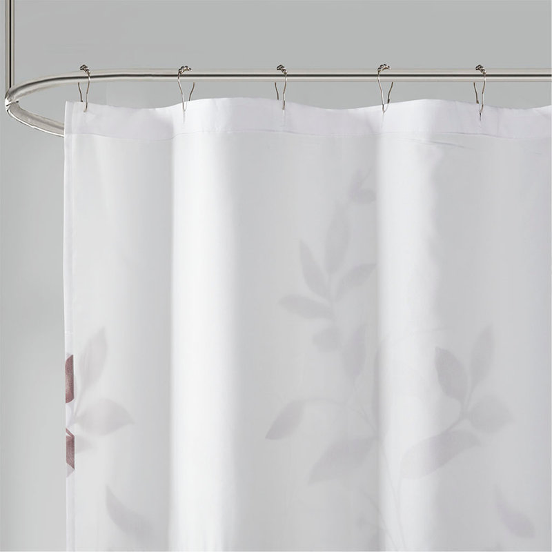 Rideau de douche Burnout 72 x 72 po Burnout, Mauve