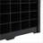 Shoe Cabinet with 24 Cubbies, Contemporary Curved Base, Versatile Hallway/Bedroom Storage, Black | Particle Board | Hallway-397660496