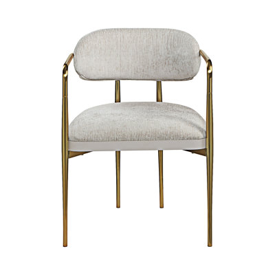 Chaise rembourrée avec accoudoirs (ensemble de 2)