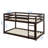 Rubber Wood Twin On Twin Ground Bunk Bed Equipped With Ladder-820306807