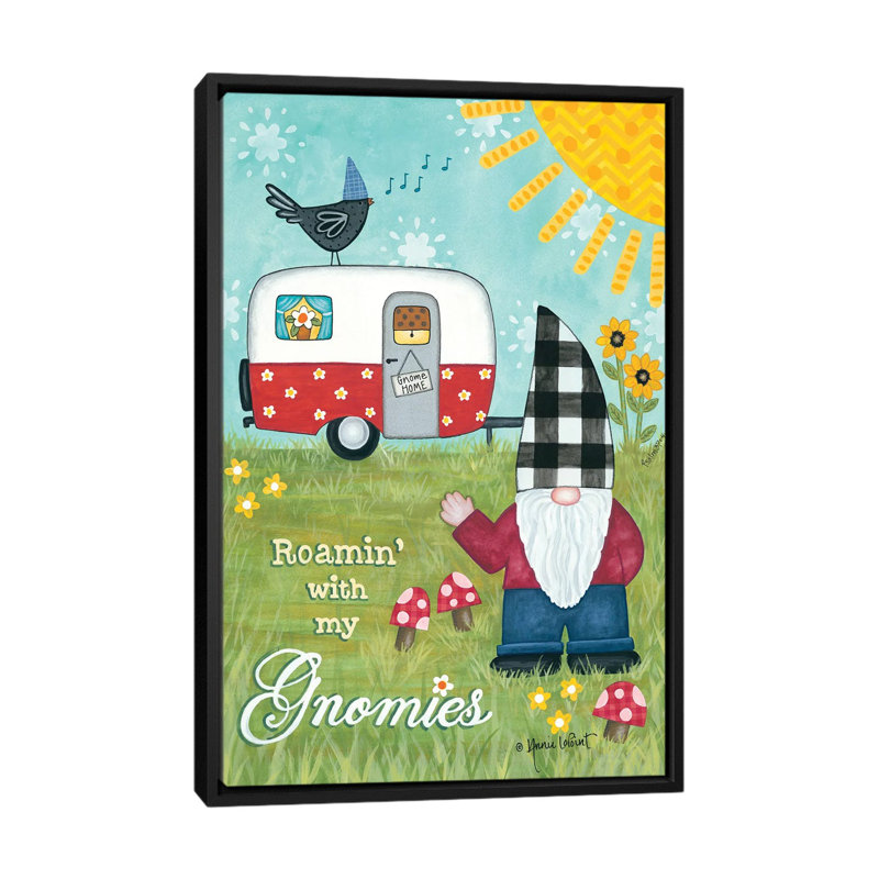 1 Piece Wall Art on Canvas, 66.04 cm H x 45.72 cm W, Black Floater Frame
