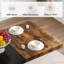 Ensemble de salle à manger 5 pièces avec table rectangulaire extensible de 55 à 71 pouces et 4 chaises en polyuréthane-111032595