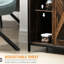 Buffet rustique de style industriel en brun avec portes coulissantes, 3 tiroirs, tablettes réglables pour le buffet de la maison, 3 tiroirs de grange et rangement