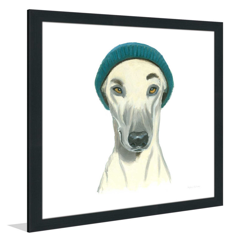 «The Boy II», reproduction de peinture acrylique, H 21,5 po x l 21,5 po x P 0,75 po, Cadre espresso