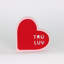 Saint-Valentin, décorations de cœur rouge et rose Tru Luv and Ilysm, 2 unités 