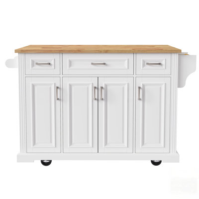 Spacious Kitchen Island With Drop Leaf And Ample Storage, Perfect For Modern Kitchens And Dining Rooms.