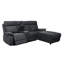 DS Living Home Furniture 3 Seater Leather Match Reclining Sofa & Chaise-1358405863-1358405857