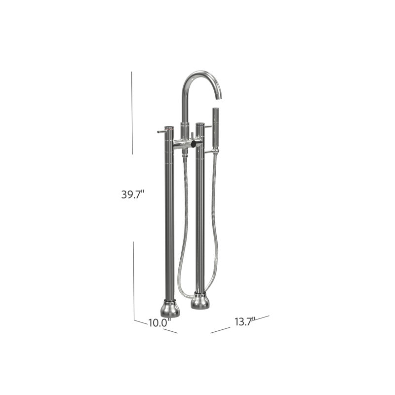 Bathroom Tub Spout with Diverter, Brushed Nickel
