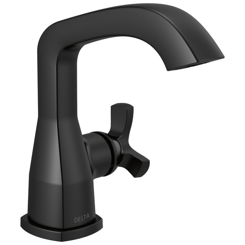 Single Handle Bathroom Faucet, Matte Black