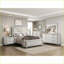 Antique White 2-Drawer Nightstand Modern Luxury Bedroom Storage