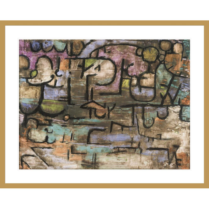 «After the Flood» par Paul Klee, impression giclée sur cadre, H 33,34 po x l 41,5 po