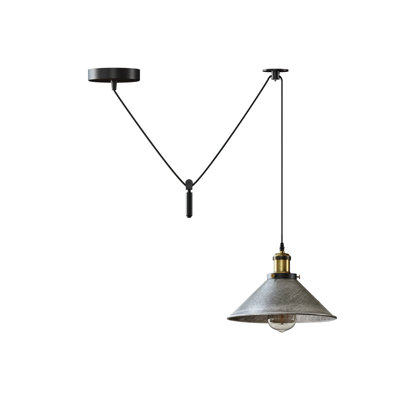 Anahla 1-Light Modern Industrial  Cone Pendant – Adjustable Ceiling Fixture for Contemporary Spaces