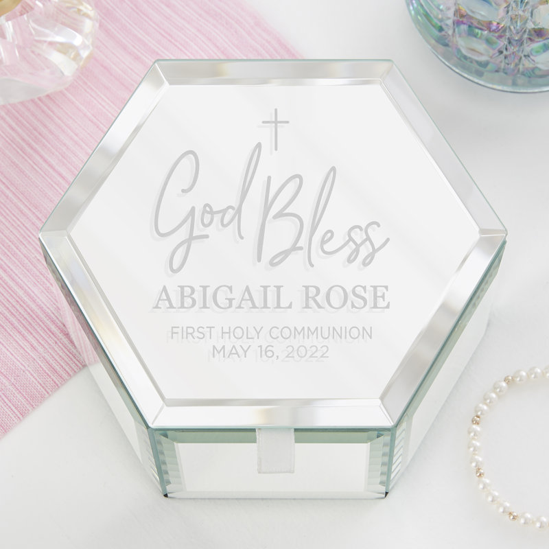 Glass Jewelry Box + Mirror, Yes