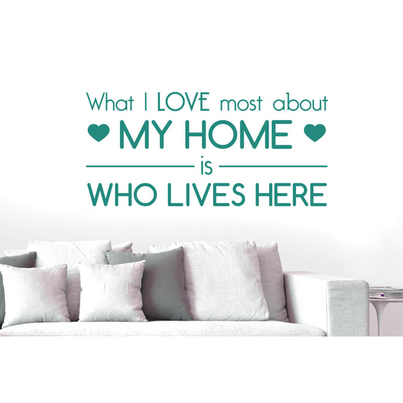 Wall Decal, Aqua Green, Medium