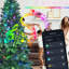 Arbre de Noël de 7 pi avec 400 lumières à DEL, 1063 pointes, 38 effets de lumière, synchro musicale et base en métal contrôlée par Wi-Fi, branches, support stable-1922579720