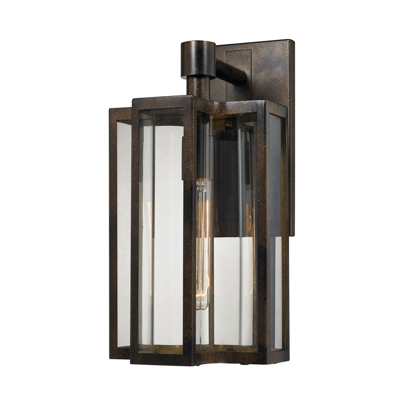 Bianca 16'' High 1-Light Outdoor Sconce - Hazelnut Bronze, 16" H x 8" W x 10" D, Bronze