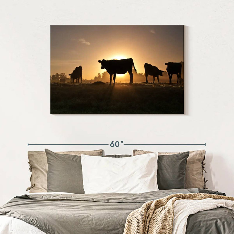 Cow Silhouettes, 30" H x 45" W