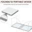 Table de camping pliante réglable en hauteur 47 po - Léger, portable, pour le garage, pique-nique, léger portable réglable, espaces intérieurs