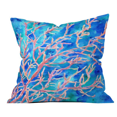 Coussin extérieur à ventilateur corail