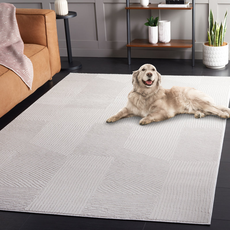 Tapis géométrique Saylor 100 Performance, Rectangle 5 pi 5 po x 7 pi 7 po
