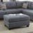 3-Pcs Sectional Sofa Cushion Sofa Chaise Ottoman Reversible Couch Pillows (Sectional)-1277025057
