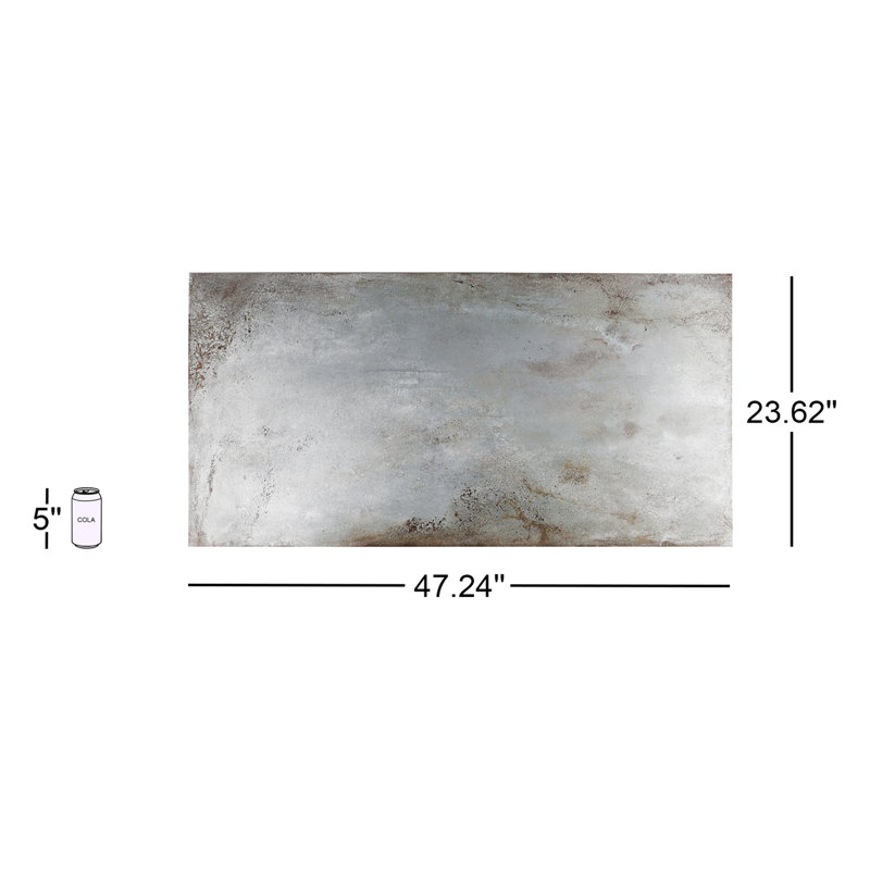 Bond Tile Angela Harris Fremont 23.62" x 47.24" Semi-polished Cement ...