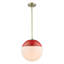 Luminaire suspendu en métal et verre 1 lumière à hauteur réglable Martina-826748465-826748462