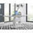 Areza High Gloss Extendable Dining Table Set with 6 Luxury Faux Leather Dining Chairs-1269207799