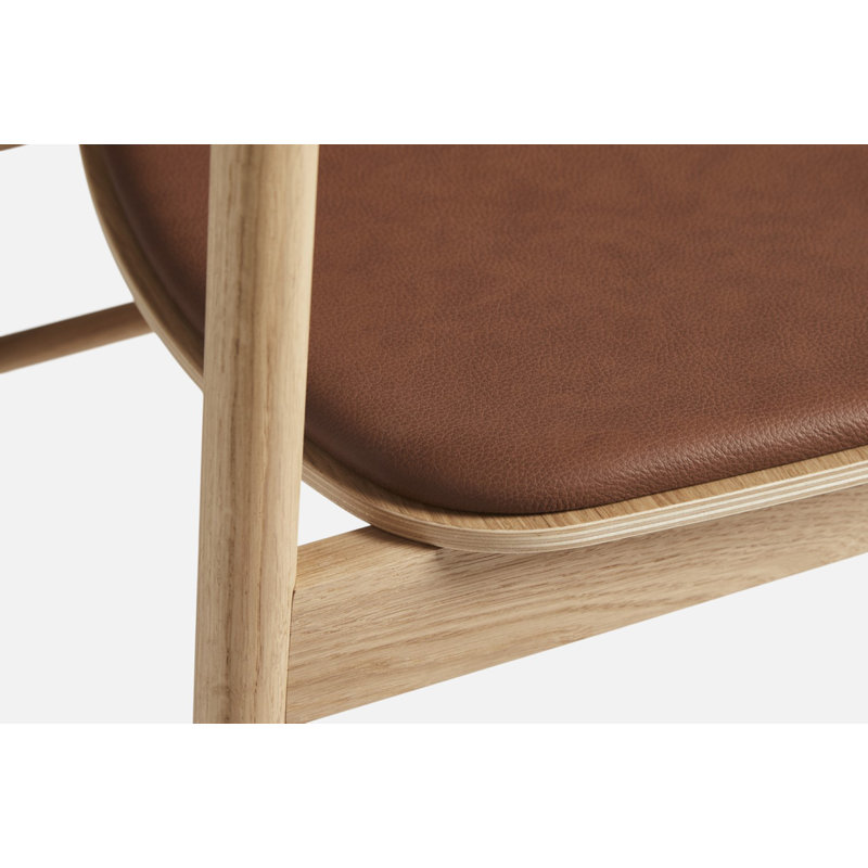 Soma Dining Chair, Brown, Oak