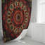 Rideau de douche avec tapis de bain-927020608