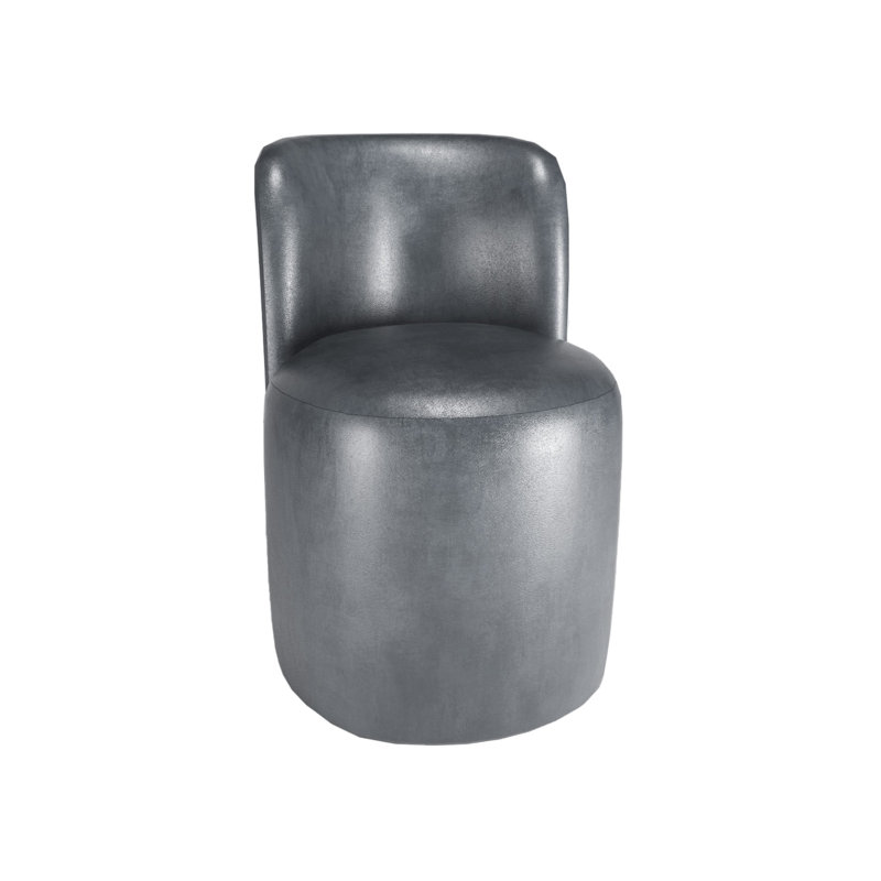 Barrel Upholstery Dining Chair, Black