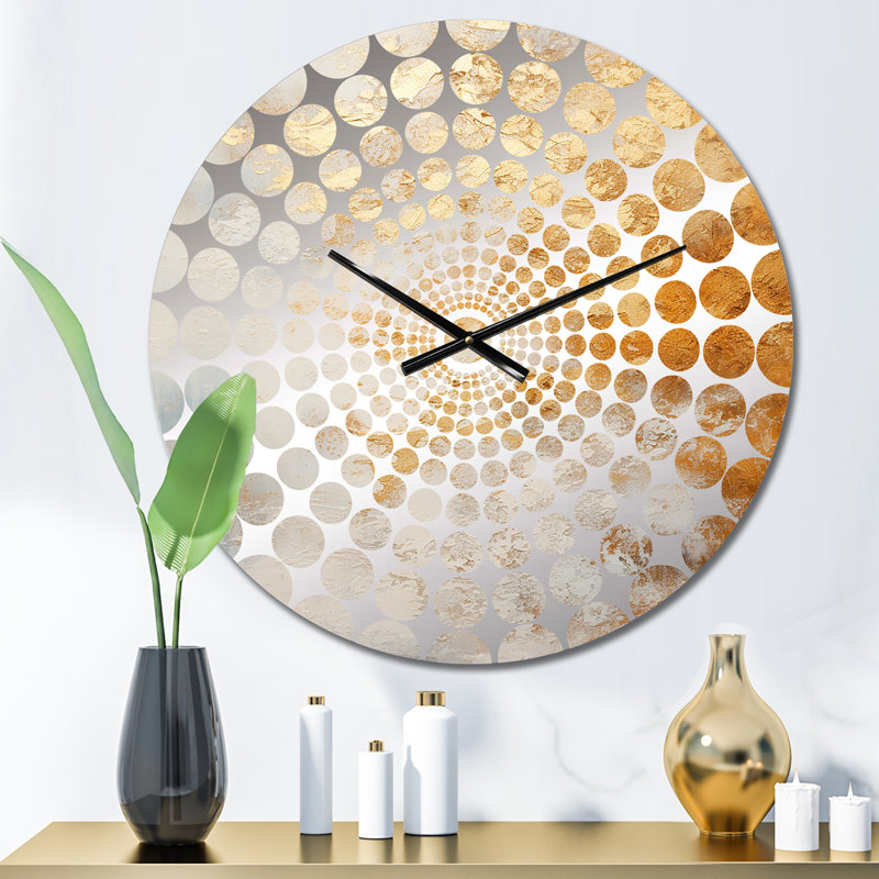Horloge murale Zaevion, Petit, Warm Gold