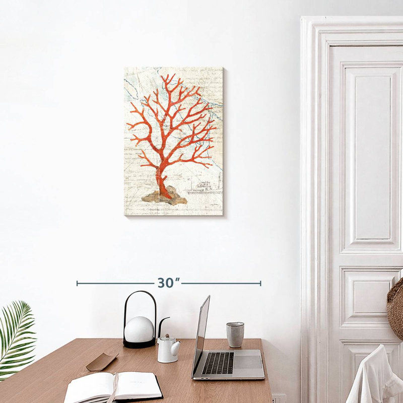 Brampt Textured Coral, 24" H x 16" W