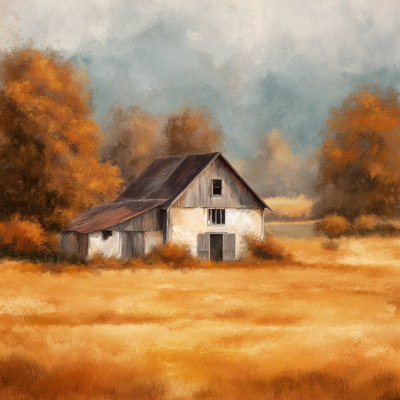 «Pumpkin Pickup in Fall», art mural sur toile tendue