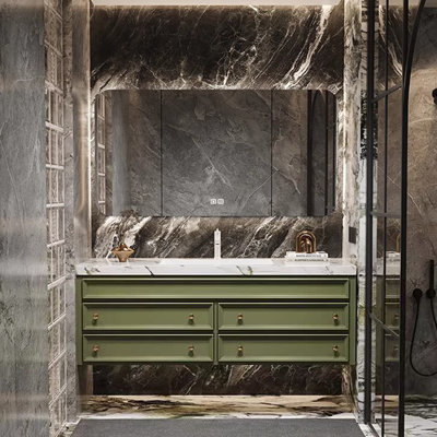 French style simple bathroom cabinet.