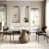 Glossy White/Dark Walnut selected
