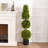 Artificial Two Ball One Tower Boxwood Topiary