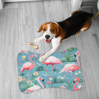 Tapis rose en forme d'os 1 pièce