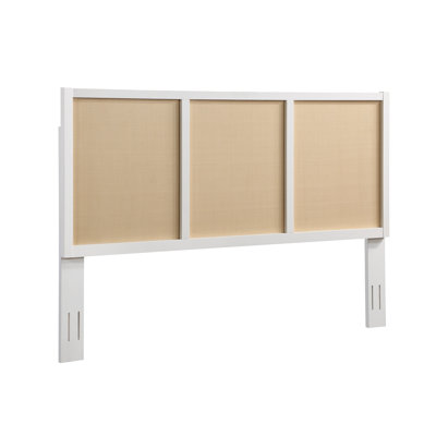 Barkley Cane and Solid Wood King Headboard