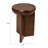 Semi-Sphere Mango Wood Accent Table with Solid Legs