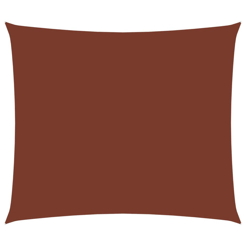 Aadit 4m x 7m Rectangular Shade Sail, Terracotta, 600cm x 400cm