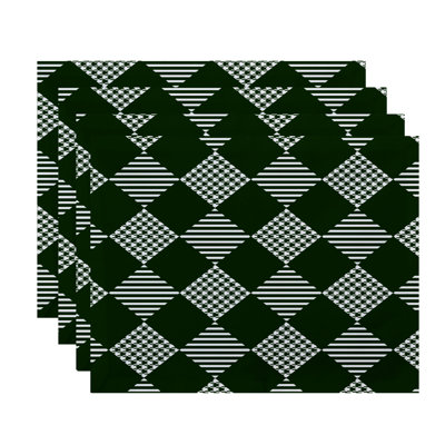 Polyester Geometric Rectangle Placemat