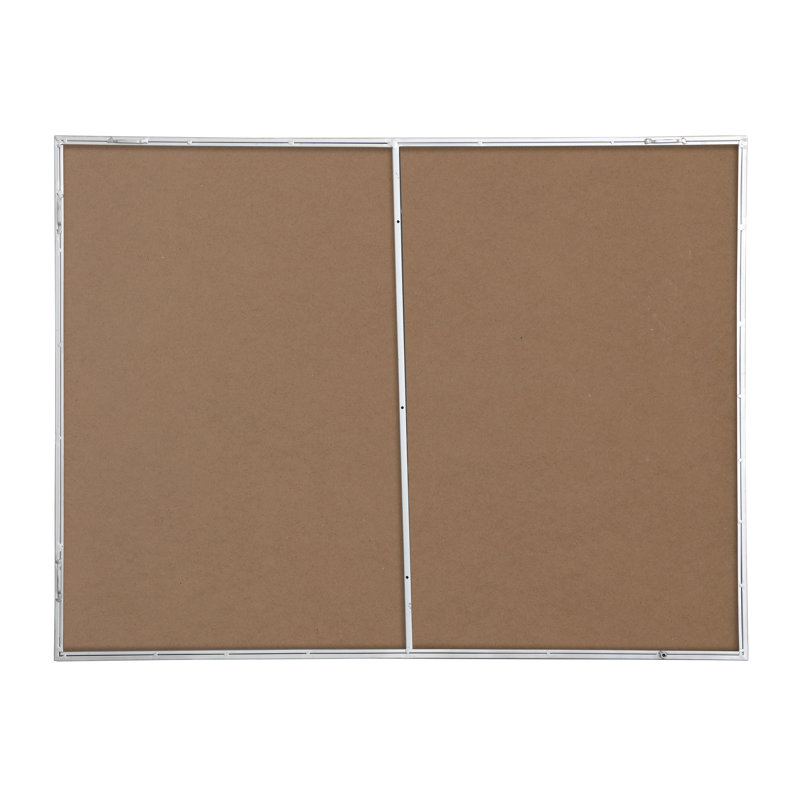 Miroir mural Sabine, 48 po x 36 po, Argent