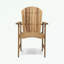 Chaises Adirondack d'extérieur à structure en bois avec accoudoirs-1865646131