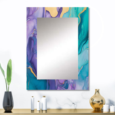 Lobdell - Miroir abstrait en métal