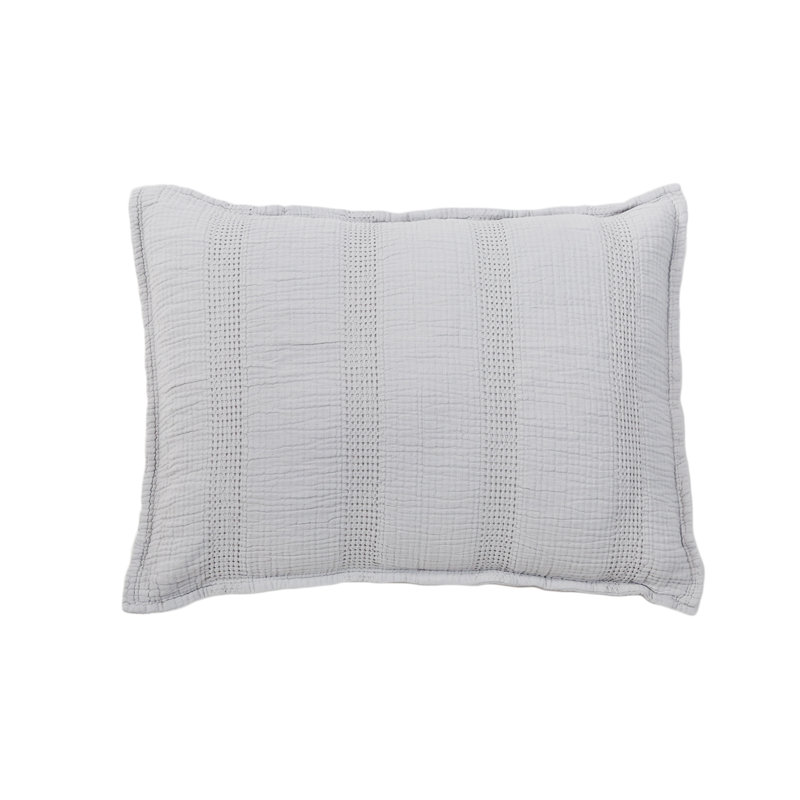 Nantucket Sham, Gray, Standard