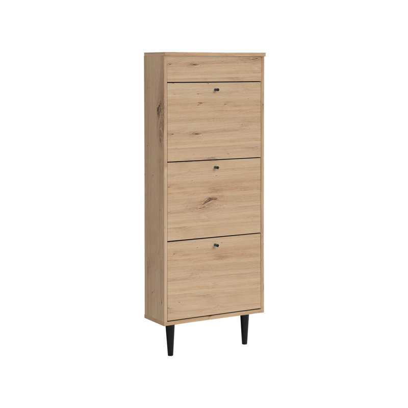 6 Pair Flip Down Shoe Storage, Artisan Oak