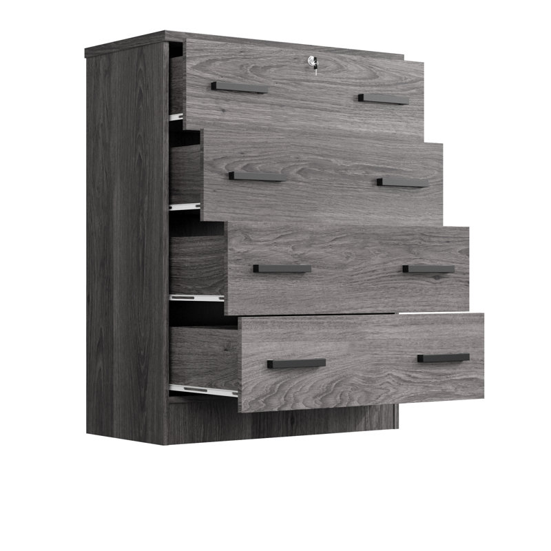 Kitts Chest with Spacious Drawers 29"W, Gray
