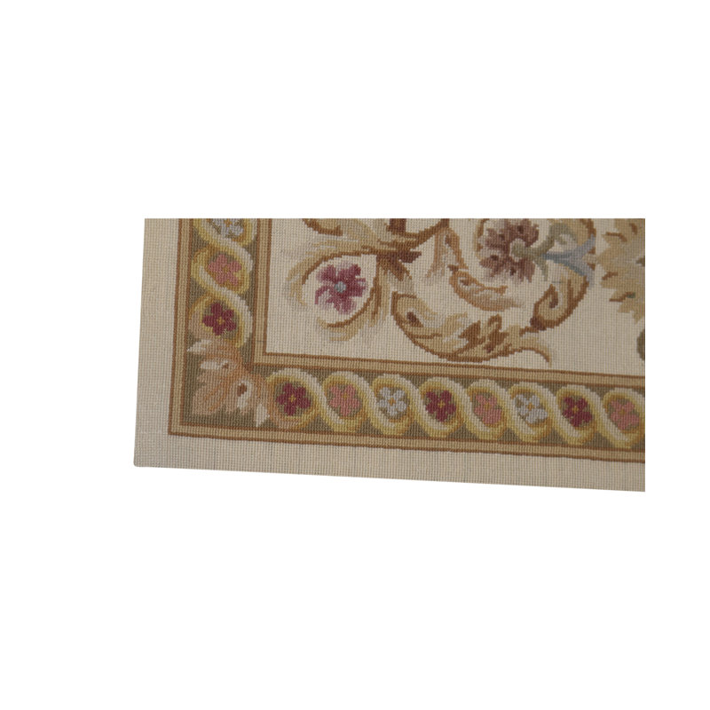 Hand-Knotted High-Quality Area Rug in Brown/Olive